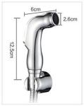 Stainless Steel Bidet Push Shower Head For Sustainable Rinse Bathroom Bath