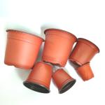 Double Color Plastic Nursery Pot For Flower / Green Plant