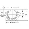 Buy cheap Ball Transfer Units Heavy Duty Ball Caster Drop In SP-30 Airport Caster from wholesalers