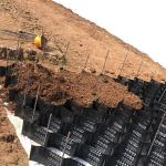 Road Basement Steep Slope Protection Reinforcement HDPE Geocell in Black Gray