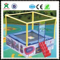 Buy cheap Kids Outdoor Trampoline Park Used Trampoline with Safety Net for Children QX product