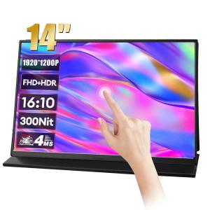 China 1920*1200P 100%s RGB Gaming Display Monitor 14 16:10 Portable Touch  for LG Laptop Computer Extend Screen on sale
