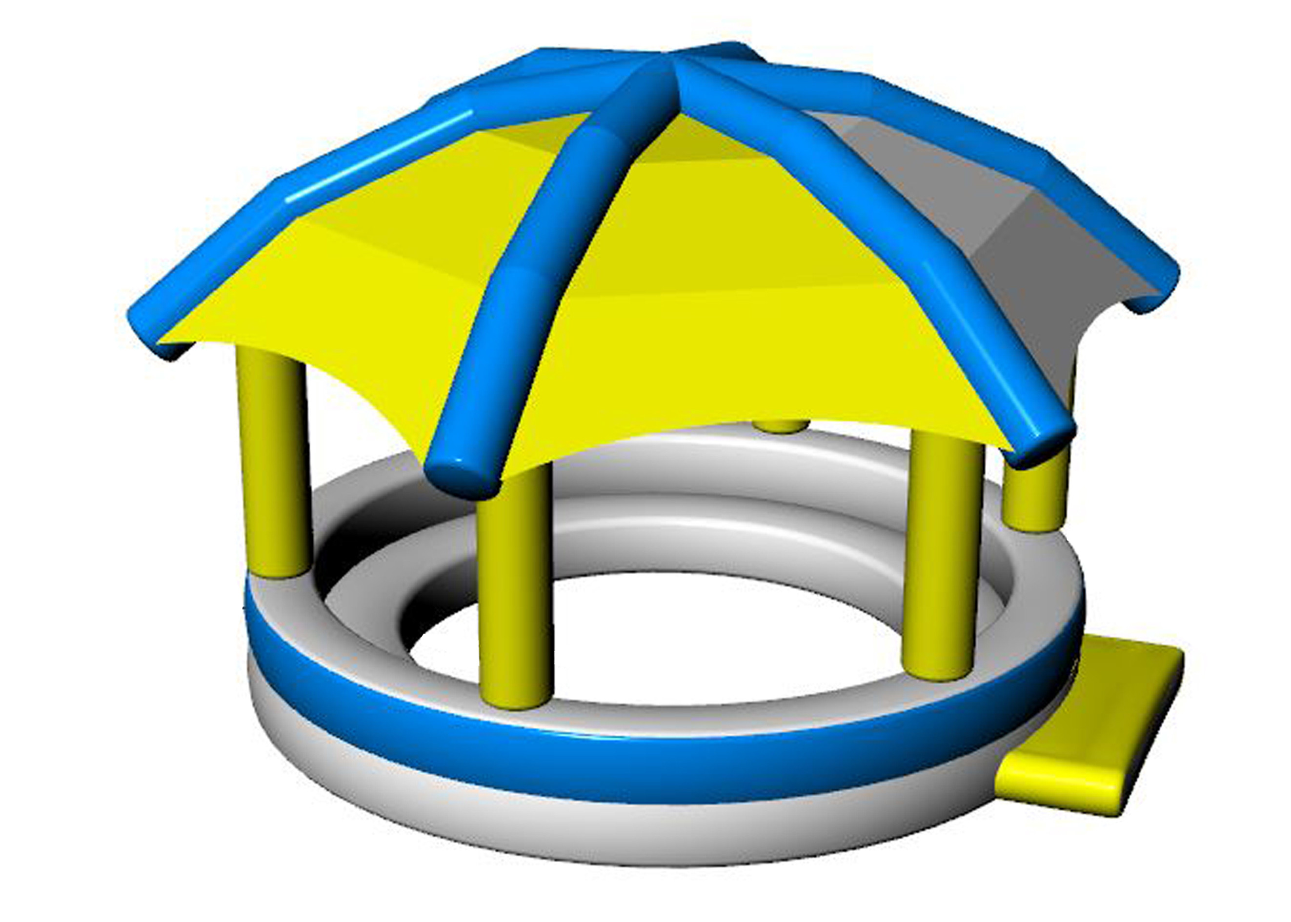 0.9mm Pvc Tarpaulin Inflatable Aqua Park / Blow Up Water Park For Outdoor