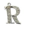 Buy cheap G Letter 1.25mm/1.5mm Stones 925 Silver CZ Pendant Affordable and Elegant sterling silver pendant diamond alphabet from wholesalers