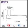 Buy cheap Stainless Steel Fire Door Lever Handle EN1906 and EN1634 Satin Finish from wholesalers
