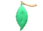 Portable Anti Snore Inflatable Travel Pillow Leaf Shape 100% Polyester Mateiral