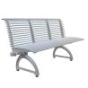 Buy cheap Custom Mild Steel Outdoor Metal Benches With Sandblasting Zinc Spraying Finish from wholesalers