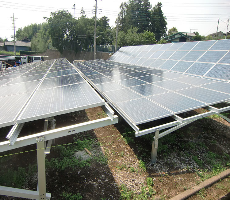 Hot Dip Galvanized Ground Solar Mounting Bracket High Power Output