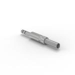 Metal 6.35 mm Jack Plug Through Hole Audio Jack Connector 2 Contact