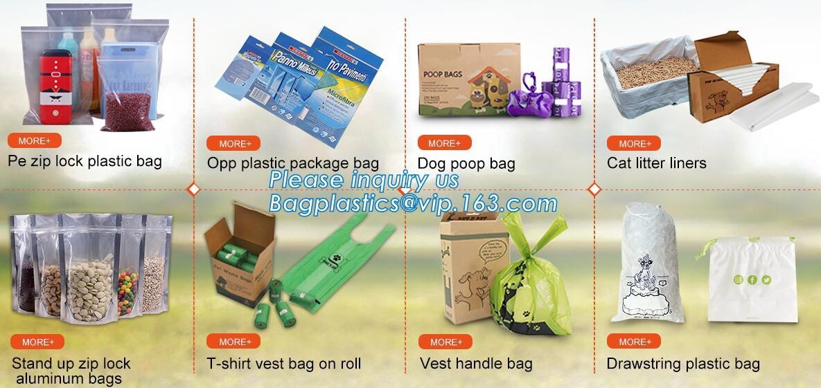 security factory sales biodegradable pet waste dog poop bag, Heavy Duty Custom Biodegradable PE Dog Poop Pet Waste Bags