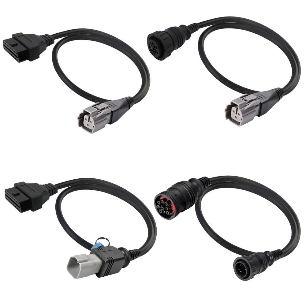 Power Gland Connector PA66 Black Electric Diagnostic Marine Cable Automotive Electrical Harness