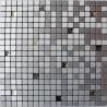 Buy cheap Individual White Grey Silver Metallic Mosaic Tiles Crystal Diamond Shaped from wholesalers