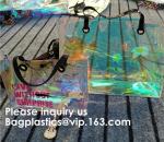 Promotional Shiny PVC Tote Bag, Women Gender and Casual Tote Shape large