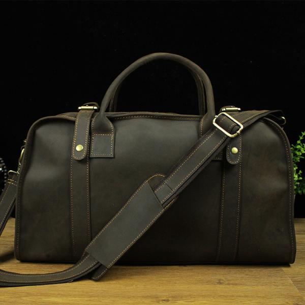 Buy cheap Real Leather Duffel Bags Crazy Horse Leather Luggage Bag for Travel LB02 from wholesalers