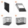 Buy cheap Plastic Tray Thick Metal Dog Crate , Pet Metal Cage Iron Wire High Security from wholesalers