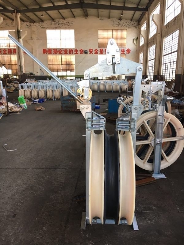 Heavy Duty Transmission Line Construction Pilot Wire Aerial Helicopter Stringing Block