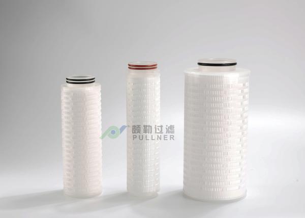 Particulate Removal PES Micro Pleated Filters , Precision Pleated Water Filter 0