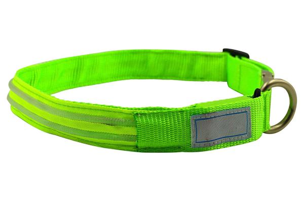 Buy cheap Metal Buckle LED Dog Collar USB Rechargeable Maximize Dog's Visibility from wholesalers