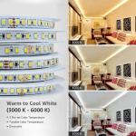 Touch Control Customized 8mm 120leds 3000K-6500K CCT Waterproof SMD2835 Led