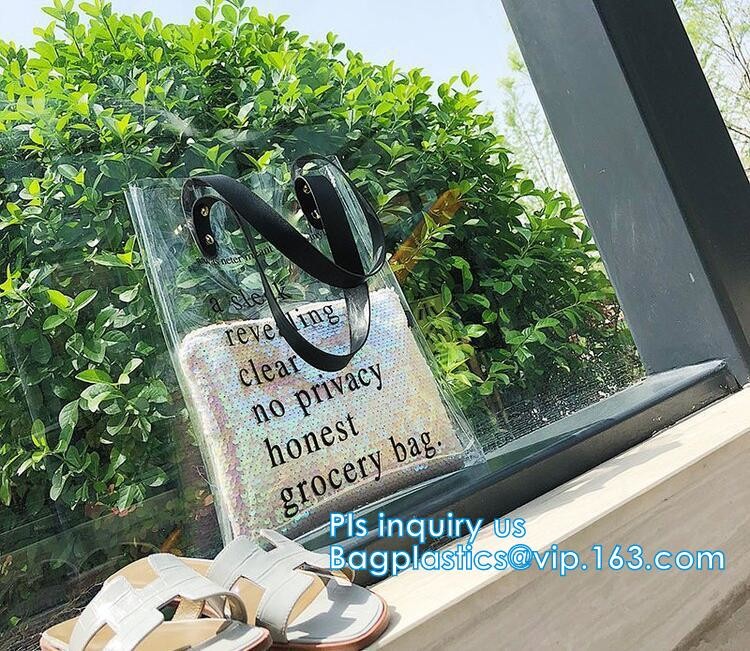 Clear Beach Bags, Transparent PVC Toiletry , pvc shopping bag, Manufacturers pvc plastic bag pvc shopping bag with logo,