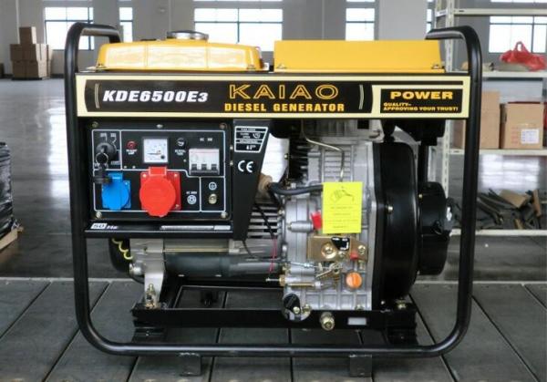 Buy cheap Air Cooled Open Frame Diesel Generators 4 Stroke With 12.5L Fuel Tank from wholesalers