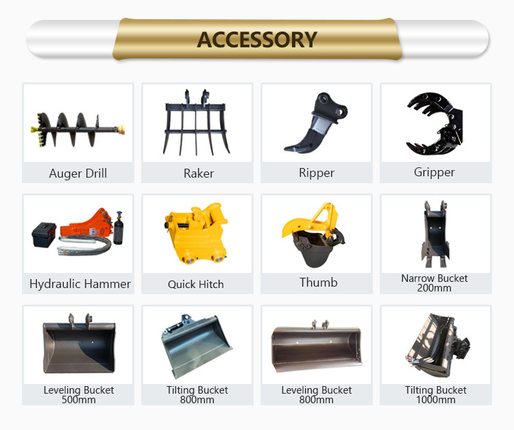 constuction digger swing arm small 3Ton excavator with close cab