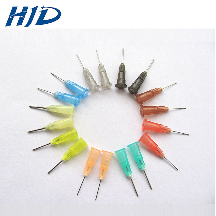 Disposable PP Glue Syringe Needle With Burr Free Polished Flexible Pin
