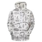 Factory wholesale hoodie with hood all over print custom hoodies