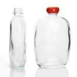 Airtight Freezer Safe Juice Bottles Kombucha Glass Bottles Square