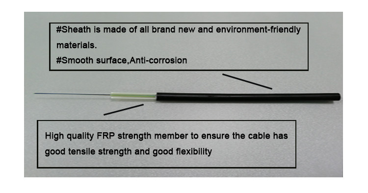 Aerial Single Mode G652D 8 Core GYFXTY Fiber Optic Cable