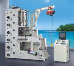 RY600-1C Narrow web bopp pet opp film Label film 4 color flexo printing machine