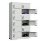 Digital Password Lock Cell Phone Storage Cabinet Non Shaking 12 Doors Wall