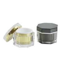 Buy cheap 150 ML Capacity Acrylic Skin Care Container Irregular Shape Jar Plastic product
