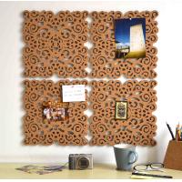 Buy cheap Memo Pin Board Cork Notice Boards For Kitchen Hollow Carved 12*12in 500pcs product
