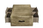 Amerian Antique Style Side Coffee Table Aluminium Sheet 4 Drawers For Home /