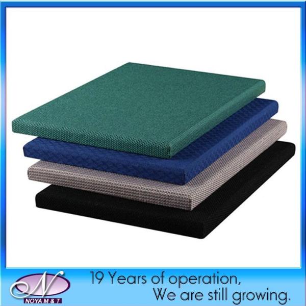 Meeting Room Decoration Square Edge Fiberglass Acoustic Wall Panel B2 Fireproof