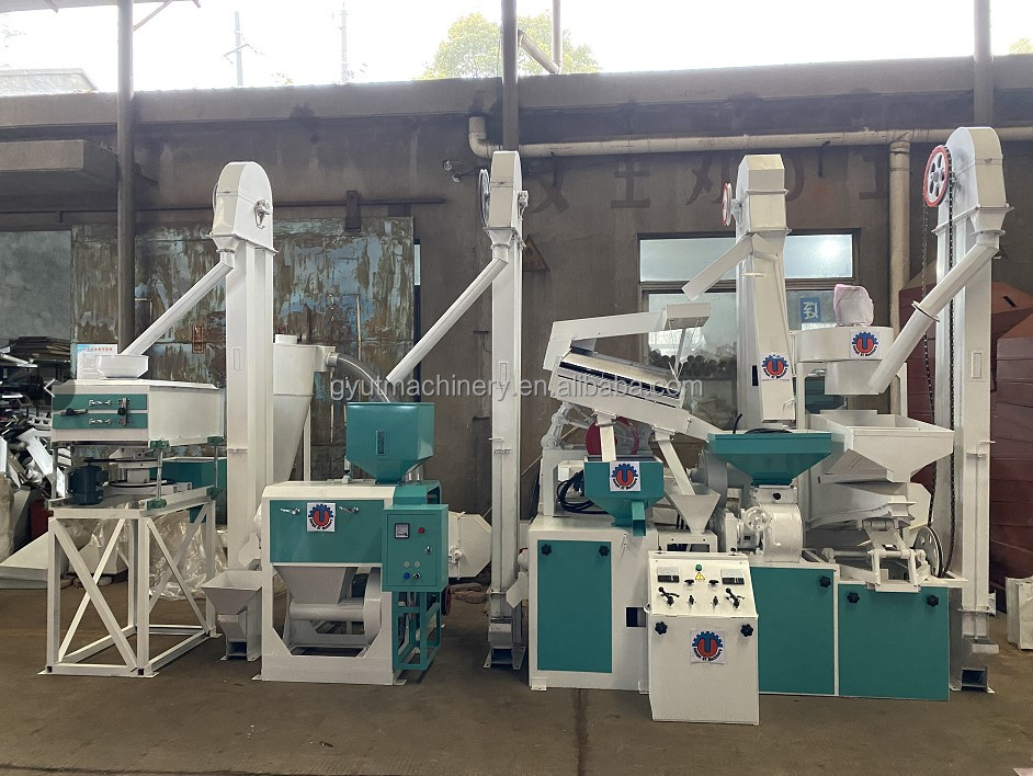 Small Rice Milling Machine with Paddy Husking and Rice Polishing Rollers in Nigeria