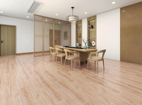 Buy cheap ISO9001 Wooden Porcelain Tiles Khaki Strip For Bedroom 15*90cm Apartment Floor Wall Ceramic Tiles Decoration 0.95cm from wholesalers