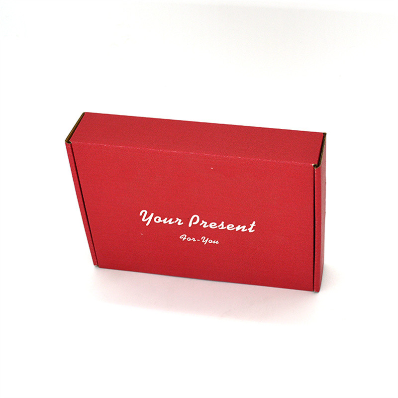 90d Red Corrugated Mailing Boxes Glossy / Matt Lamination With Logo