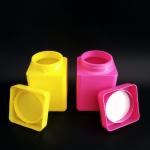 HDPE Sports Nutrition 1200ml Square Plastic Storage Jars Canisters