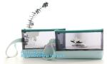 zipper bag vinyl toiletry zipper bag pvc slider bag, Waterproof PVC Vinyl Slider