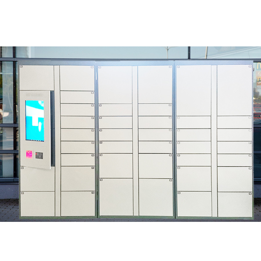 Buy cheap Intelligent Parcel Locker Self Pick Up PIN Access Option Indoor Use For Express Logistics Service Steel Material from wholesalers