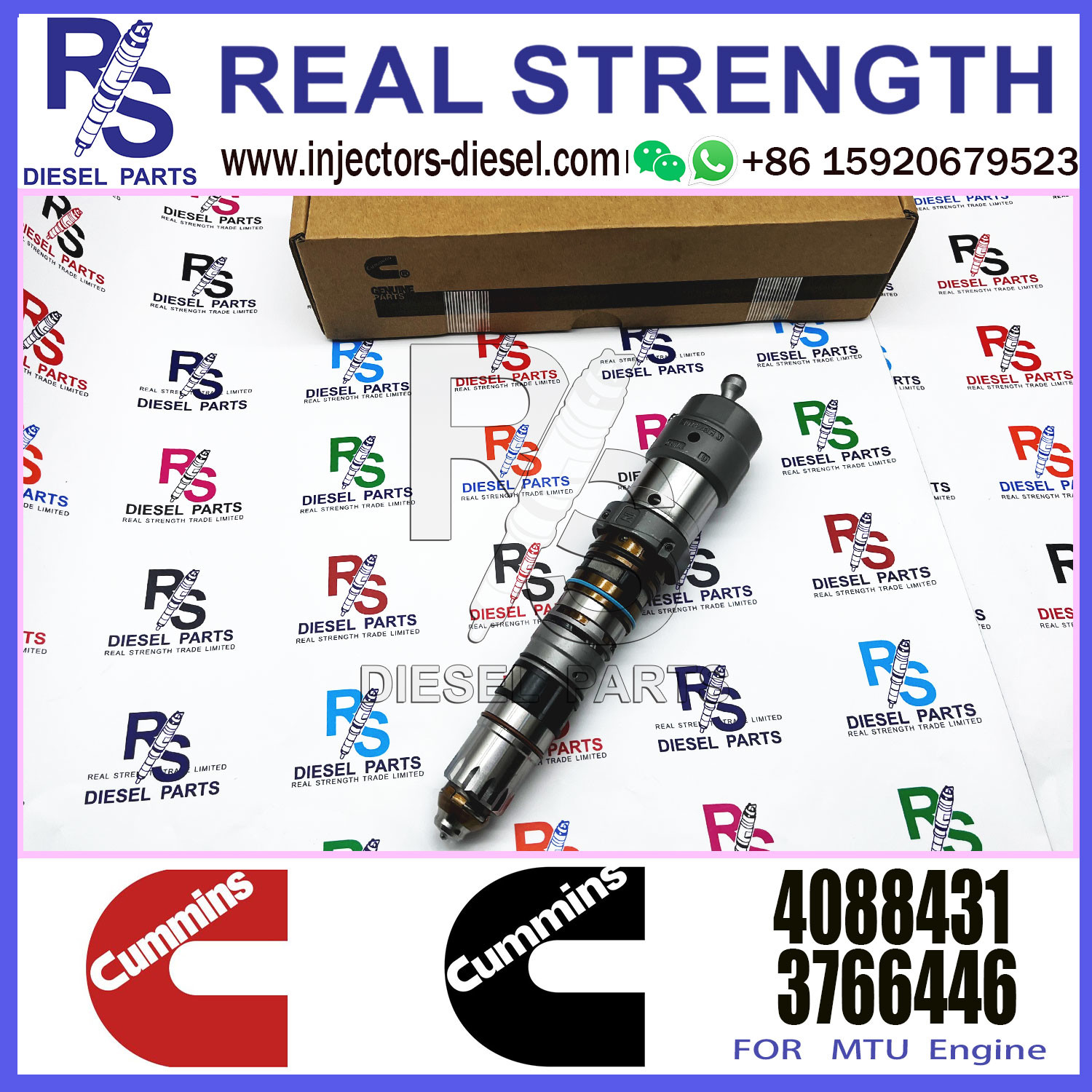 QSK23 4088431 Common Rail Fuel Injector 4902827 4902828 4062090 4076533 4077076