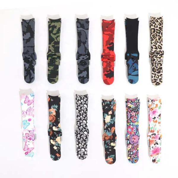 Buy cheap Multicolor Waterproof Silicone Watch Strap , Lightweight Smartwatch Silicone Bands from wholesalers