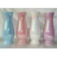 Buy cheap Kitchen Decoration Handmade Flower Pot , Pearlized Finishing Ceramic Flower Vase product