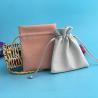 Buy cheap Faux Pu / Leather Soft Jewelry Pouch , Embossed Logo Jewelry Storage Bags from wholesalers