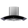 Buy cheap Stainless Steel Glass Arc Shaped Electric Kitchen Range Hood Low Noise App Controlled from wholesalers