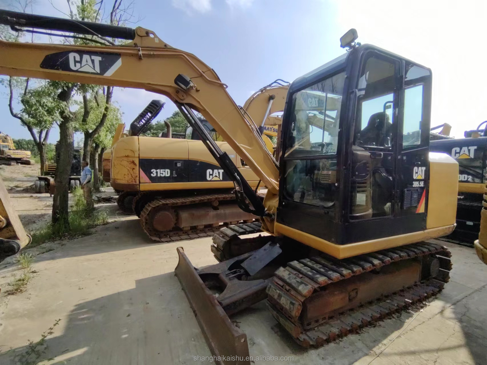 Hydraulic 5 Ton Cat 305.5E Used Excavator Machine in Japan Original Hydraulic Valve