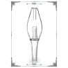 Buy cheap Mini Honey Straw Clear Pure Borosilicate Glass Bong Smoking Water Pipe from wholesalers