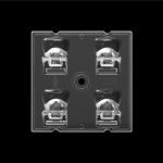 2*2 5050LED Chips High Efficiency LED Stadium Lighting Lens For Sports Fields